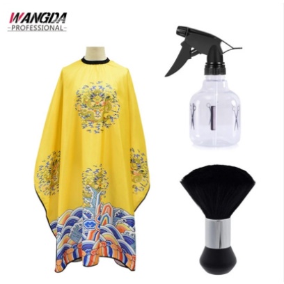 ♞spot Haircut Apron Hairdressing Barber Cape Hair Dyeing Shawl Neck 