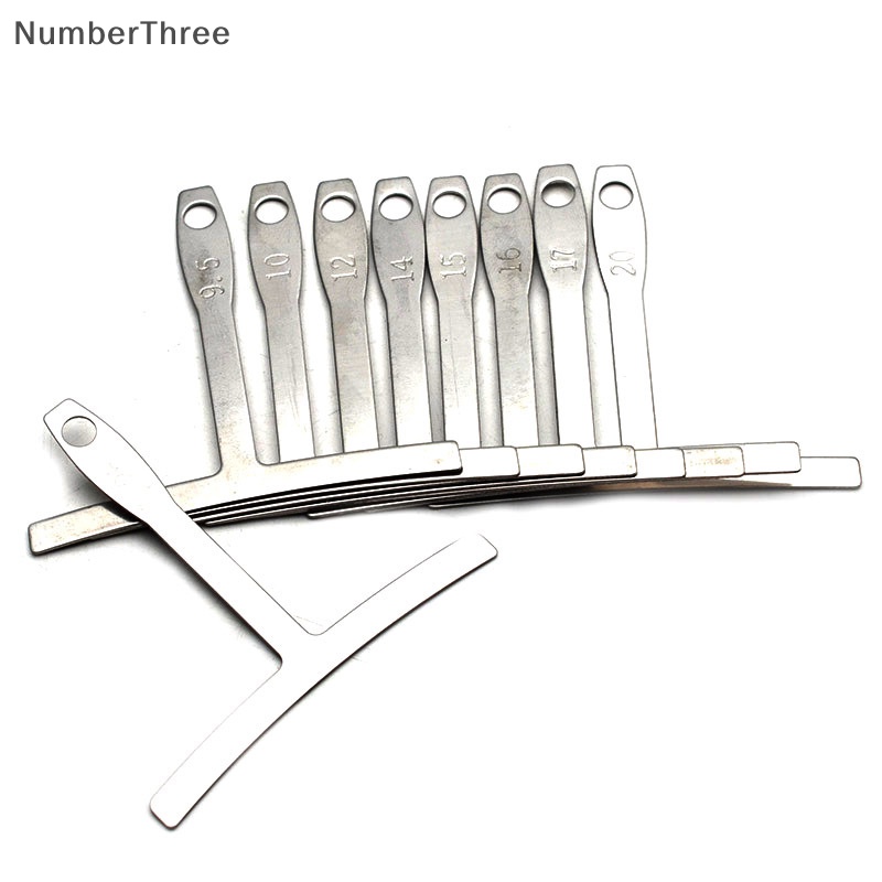 NumberThree 9pcs Understring Radius Measure Bass String Guitar Gauge ...
