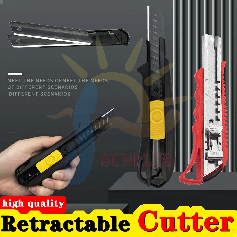 High Quality Retractable Cutter Utility Plastic Knife Cutters Blade ...