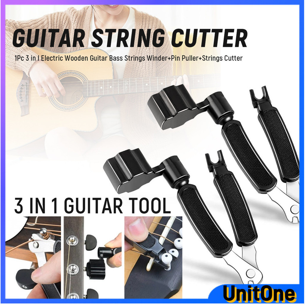 UOne Multifunctional Guitar Winder/Guitar String Cutter/Guitar Bridge ...