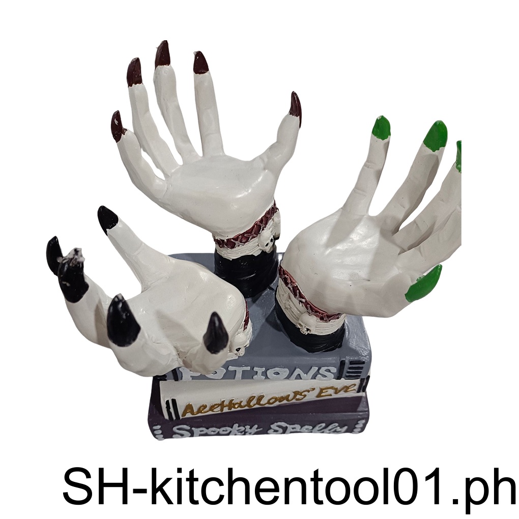 Halloween Witch Hands Snack Bowls Stand Ornament Ornament Art Resin