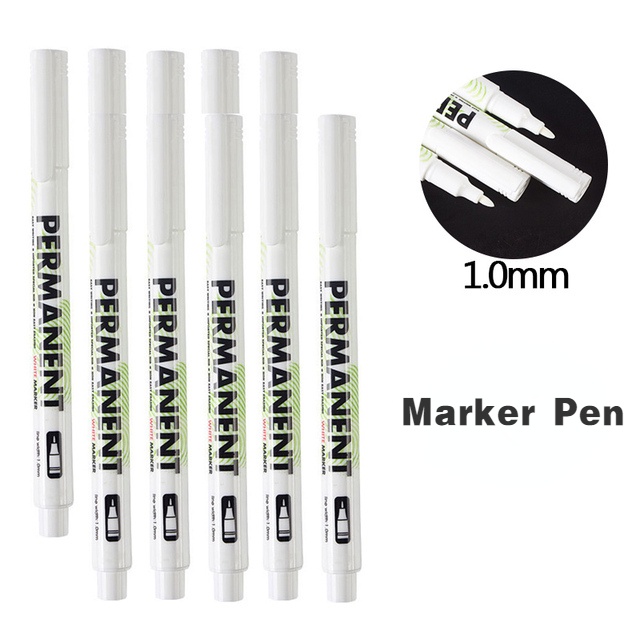 White Permanent Marker Pens/Waterproof Oily Based Tire Pen School