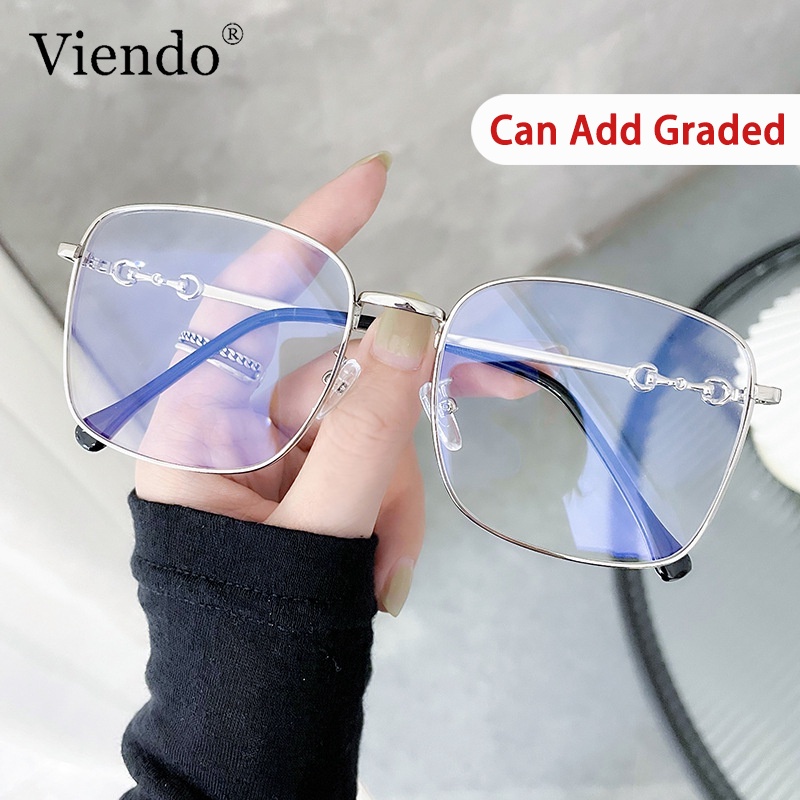 Viendo Graded Photochromic Anti Radiation Computer Glasses With Grade Men Women Square Index 1 3097