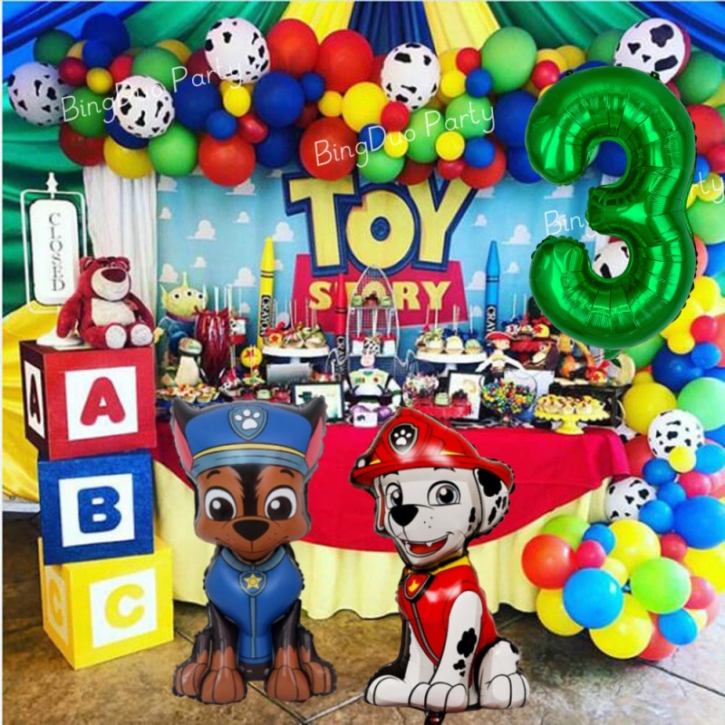 Paw Patrol Balloon Birthday Decoration Set Chase Marshall 19 Years Old