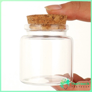 100ML mall Glass Bottles With Cork Lid Candle Containers Mini Mason Jar for  DIY Arts Crafts