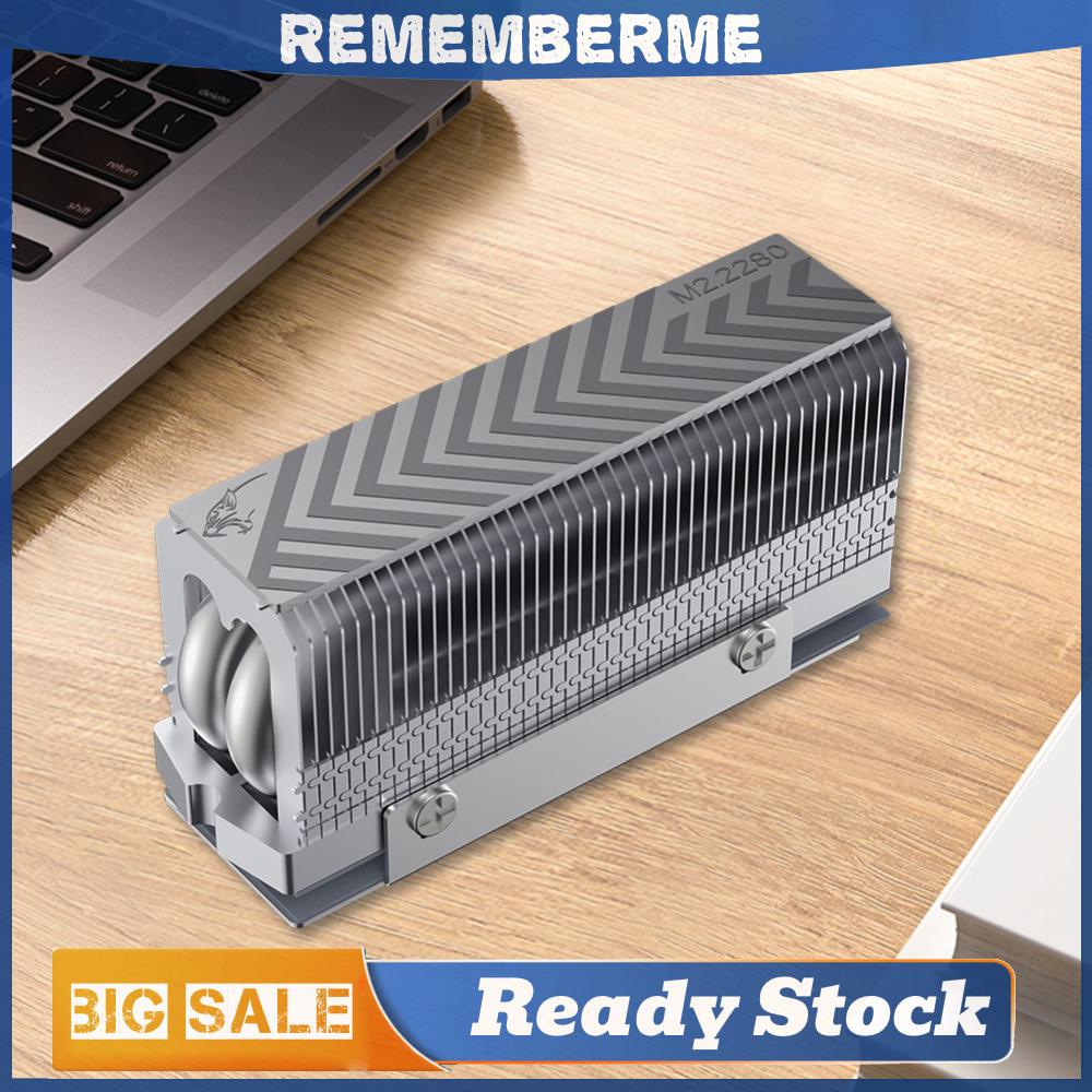 【REM】M.2 2280 SSD Heatsink Solid State Drive Radiator 2xAGHP Heat Pipe ...