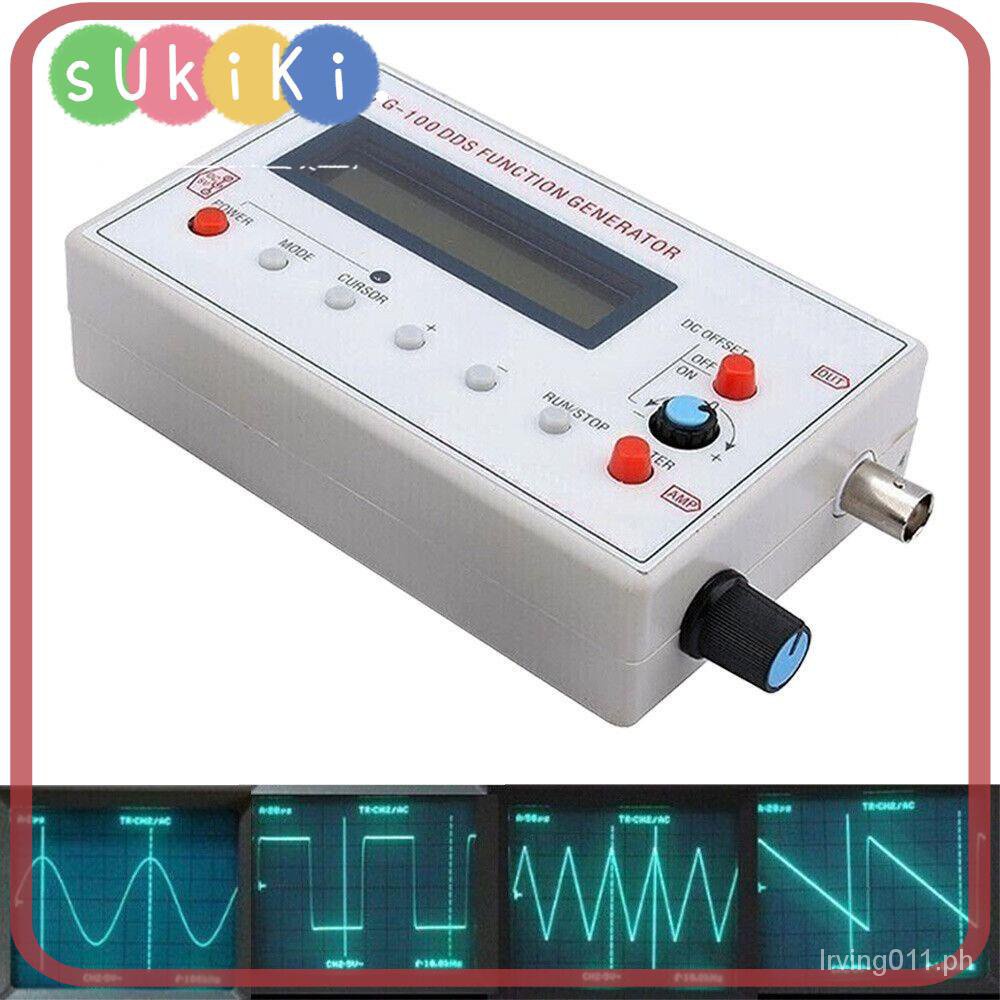 SUKIKI DDS Function Generator, FG100 1Hz500KHz Signal Generator, LCD