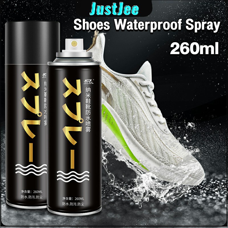 JustJee 260ml Shoes Waterproof Spray Shoes Spray Anti-dirty Water Repellent  Shoes Protector