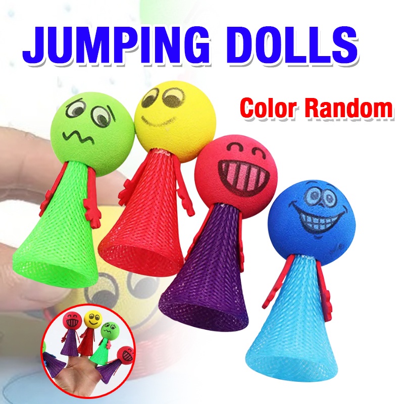 Mini LED Bouncing Doll Light Up Spring Toy for kids Cute funny ...