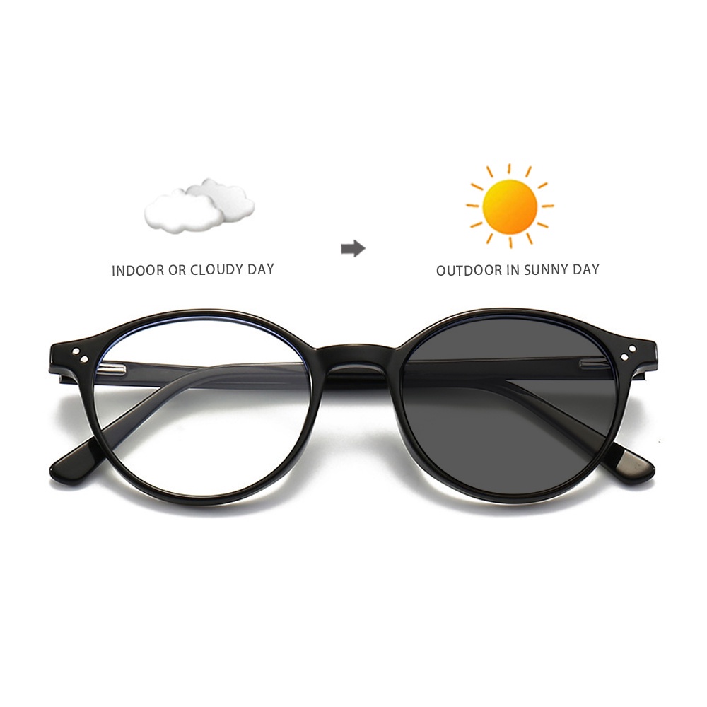 Photochromic Anti Blue Ray Radiation Eyeglasses For Women Men