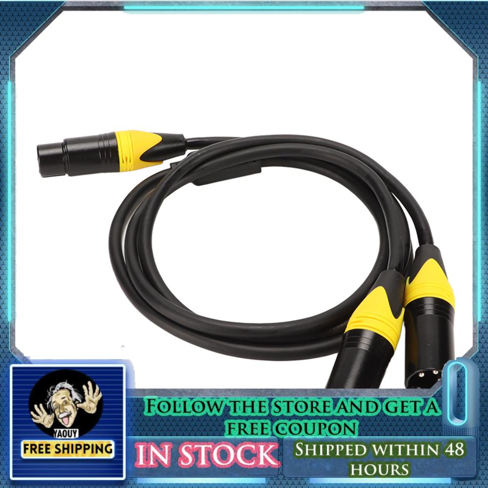 Yaouy Xlr Splitter Cable Female To Dual Male Y Microphone Shopee Philippines