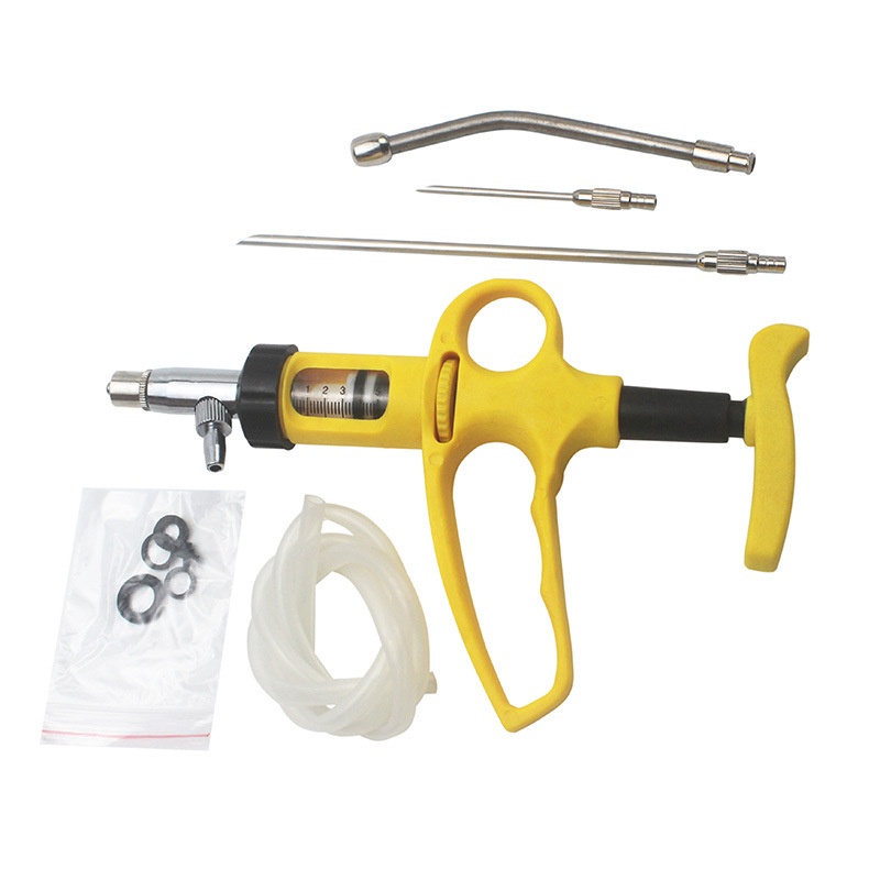 5ML/10ML Animal Continuous Syringe Veterinary Drench Gun Pig Goat ...