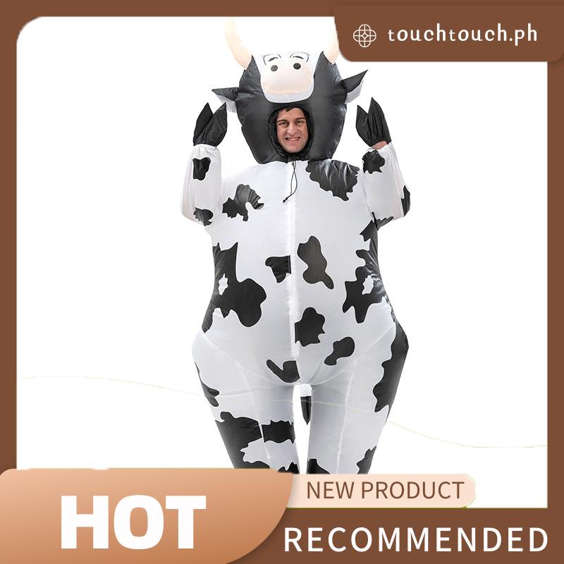Cute Inflatable Cow Costume Blowing Up Costume Performance Props Full