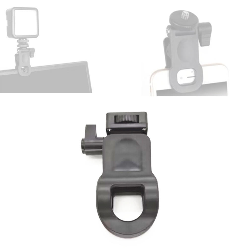 LED Light Holder Clip Clamp 1/4 Screw Tripod Mount Monopod Bracket Desk Table Adapter for Action