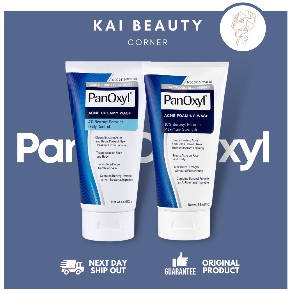 PanOxyl Acne Creamy Wash 4 Acne Foaming Wash 10 Benzoyl Peroxide