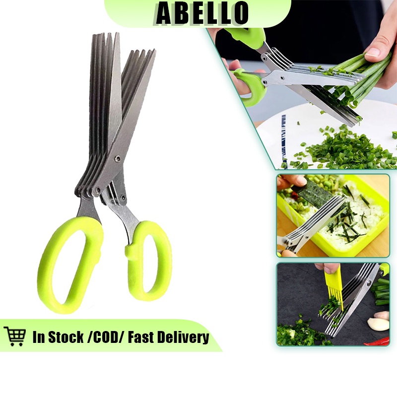3/5Layer Vegetable Scissors Multi-function Kitchen Scissors Stainless ...