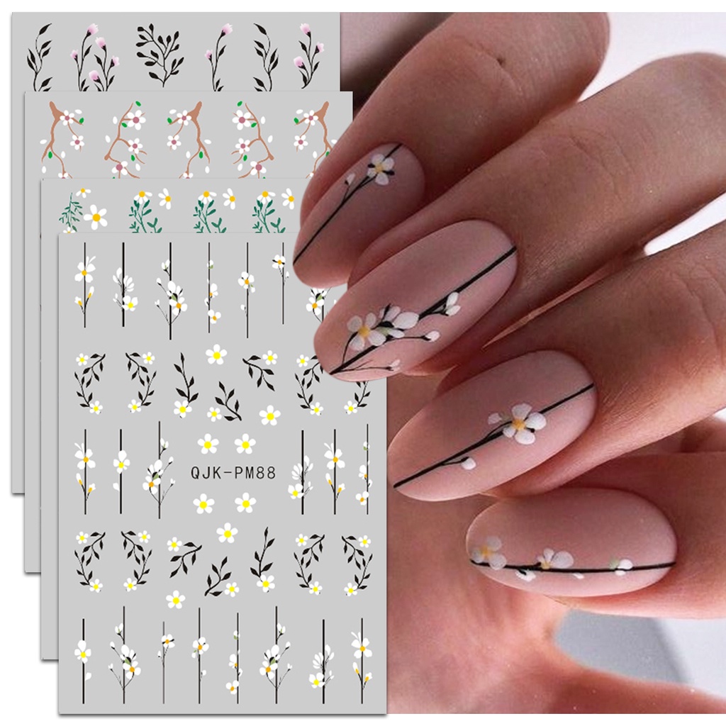 MAMA NAIL Nail Art Stickers Wholesale Spring Small Flowers Short Nails ...