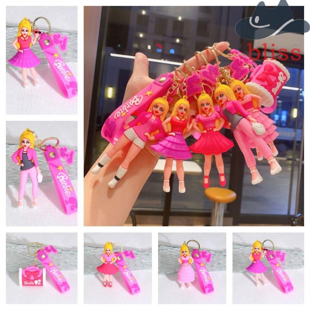 Bliss Barbie Keychain Resin Barbie Movie Merch Barbie Bag Pendant Cartoon Y2k 90s Barbie Pink 7468