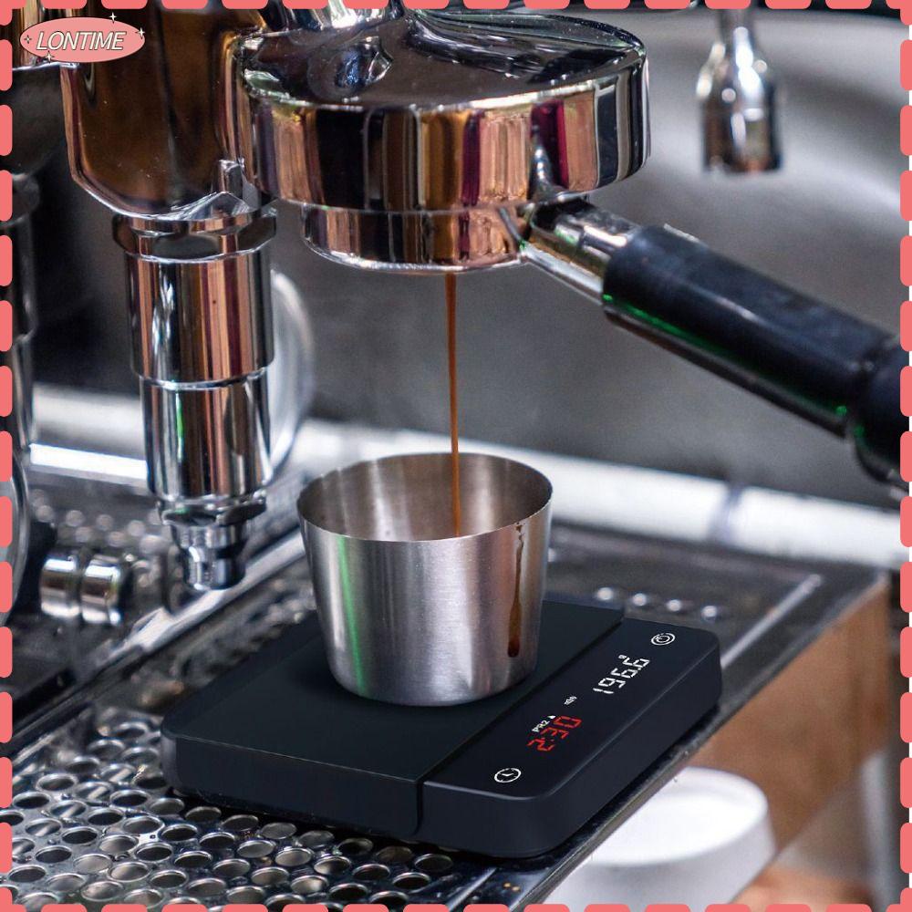 LONTIME STORE Digital Coffee Scale, Timer High Precision Electronic