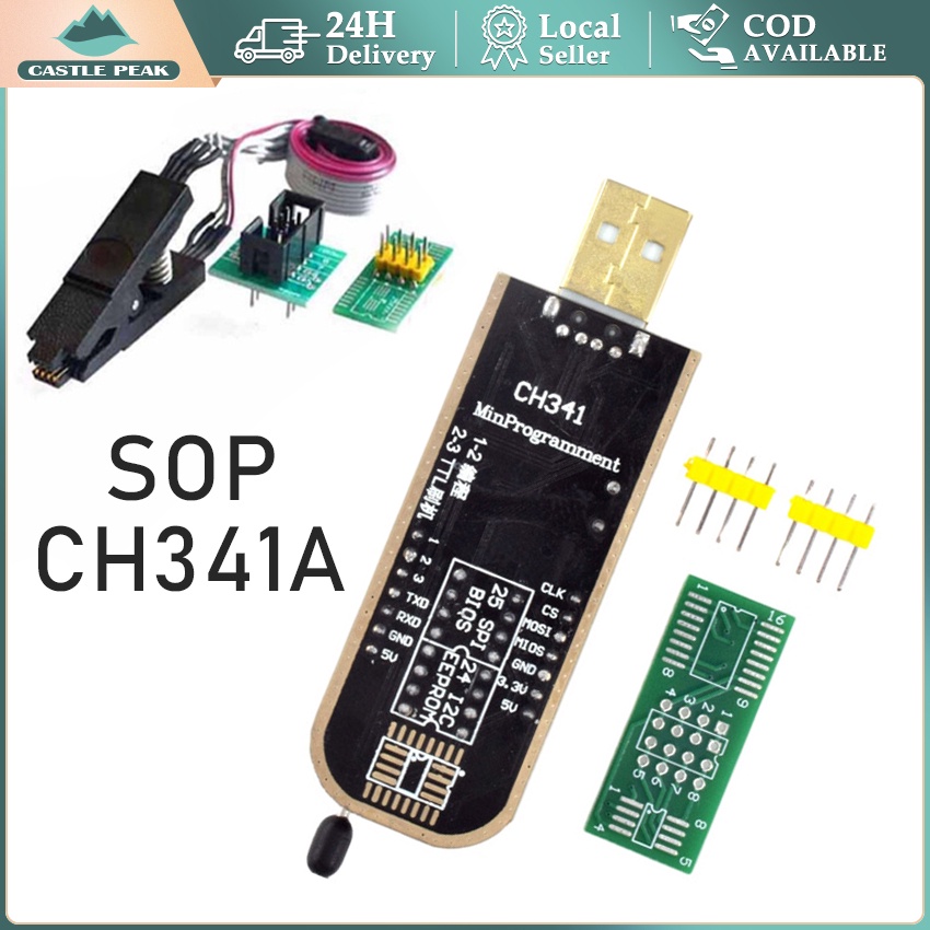 Complete package Bios IC Flash Tool CH341 CH341A USB Programmer Bios ...
