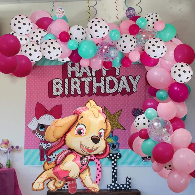 Palloncino Skye Paw Patrol 47x61 Cm - Palloncino Foil Per Feste Compleanno Bambini