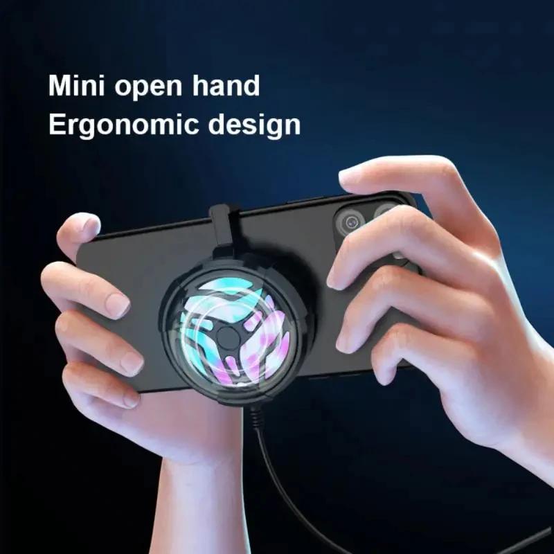 Universal RGB Mini Phone Cooling Fan USB Air-cooled Mobile Phones ...