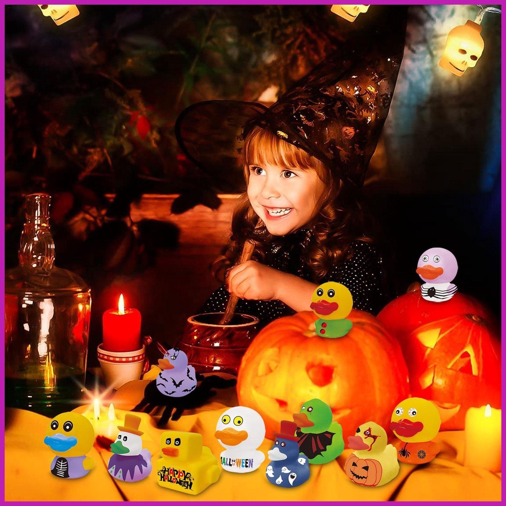 Halloween Ducks Rubber Duckies Mini Rubber Ducks in Bulk 12 Pack for