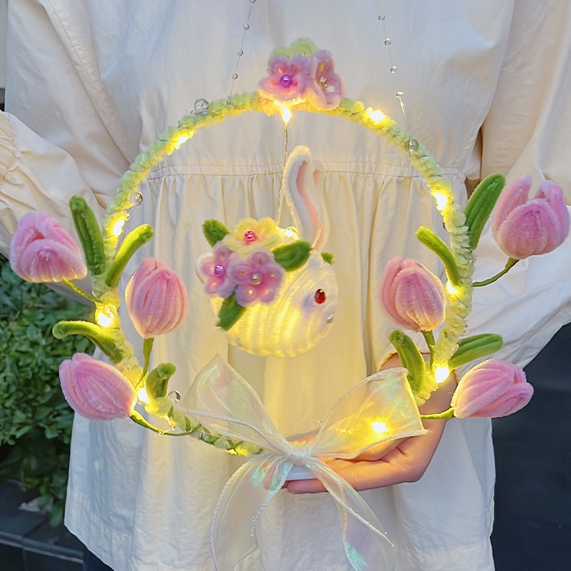 Fast delivery Rabbit Jade Hare Lantern Lotus lamp Mid-Autumn Festival ...