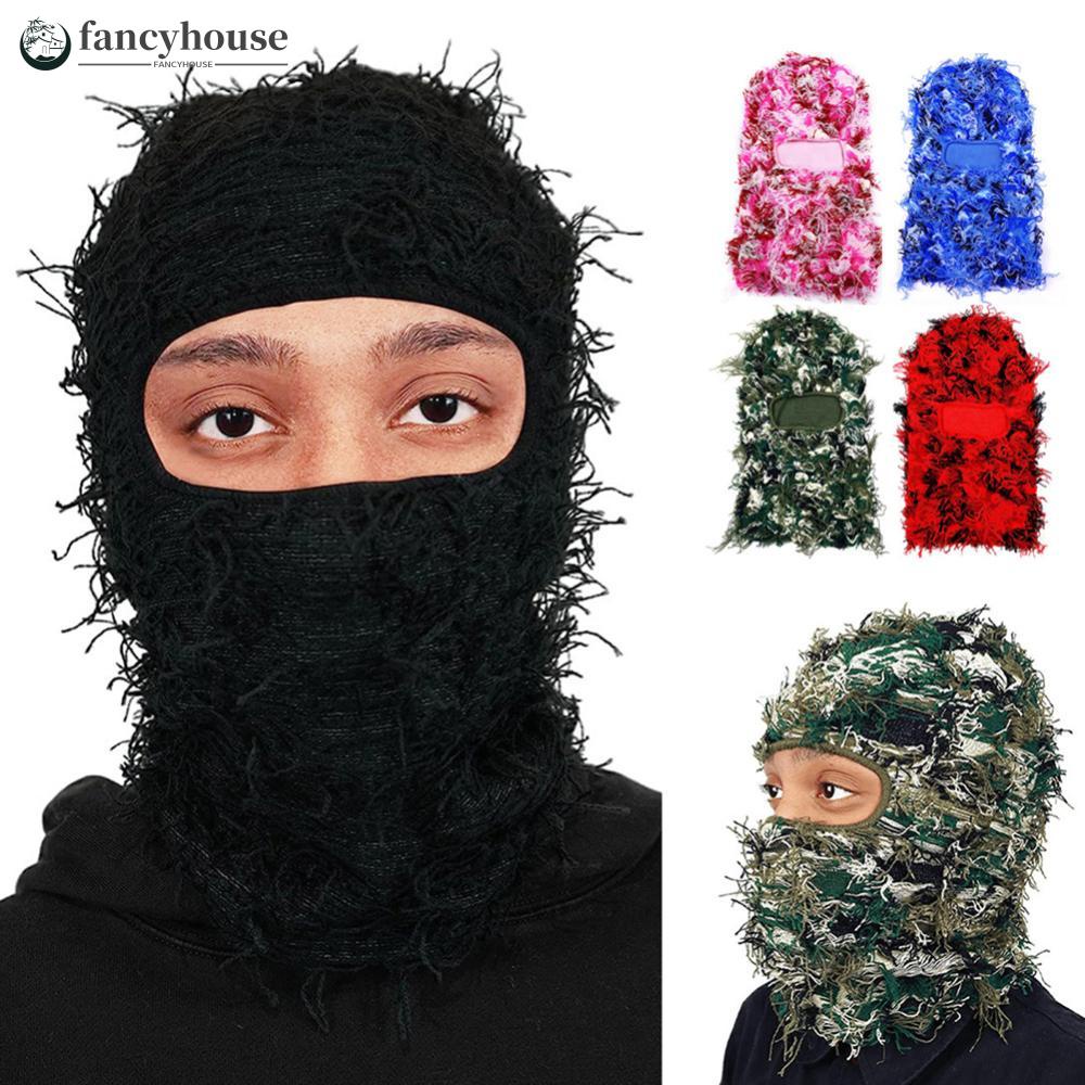 Fancyhouse Funny Halloween Wool Balaclava Warm Headwear Party Ride ...