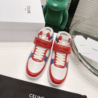 CELINE CT 04 Unisex Street Style Plain Leather Logo Sneakers