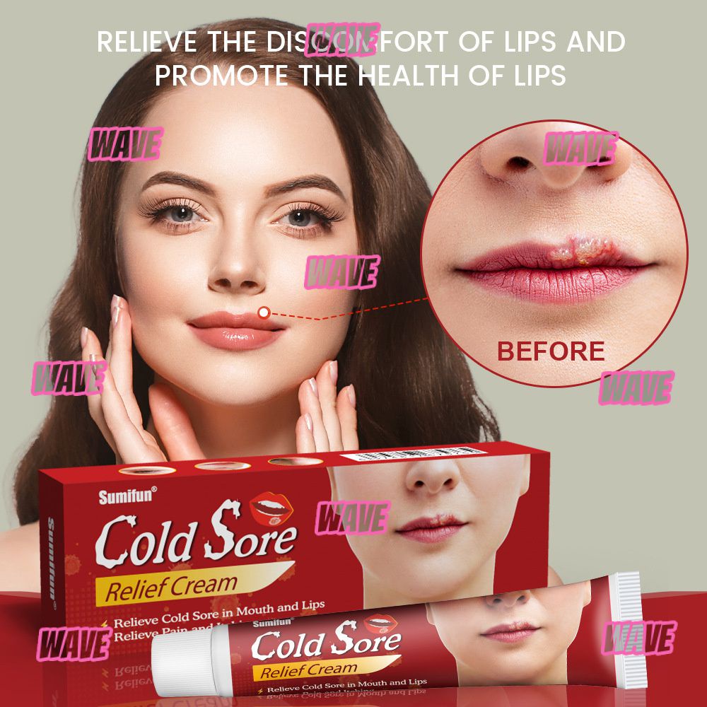 wave Hot Useful Sumifun Cold Sores Lip Cheilitis Treatment Cream Herpes