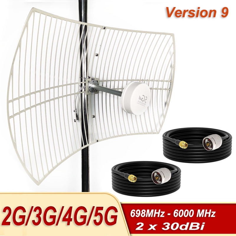 Version 9 Mimo Parabolic Antenna 3G 4G LTE 5G 6G Dual Polarization ...