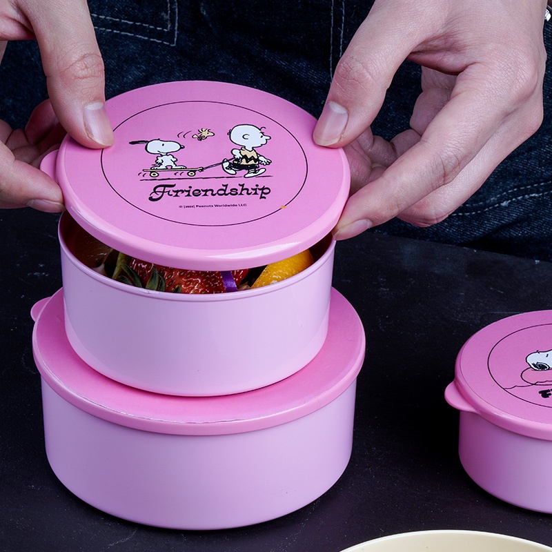 MINISO Snoopy Summer Travel Collection Food Storage Containers (3 pcs