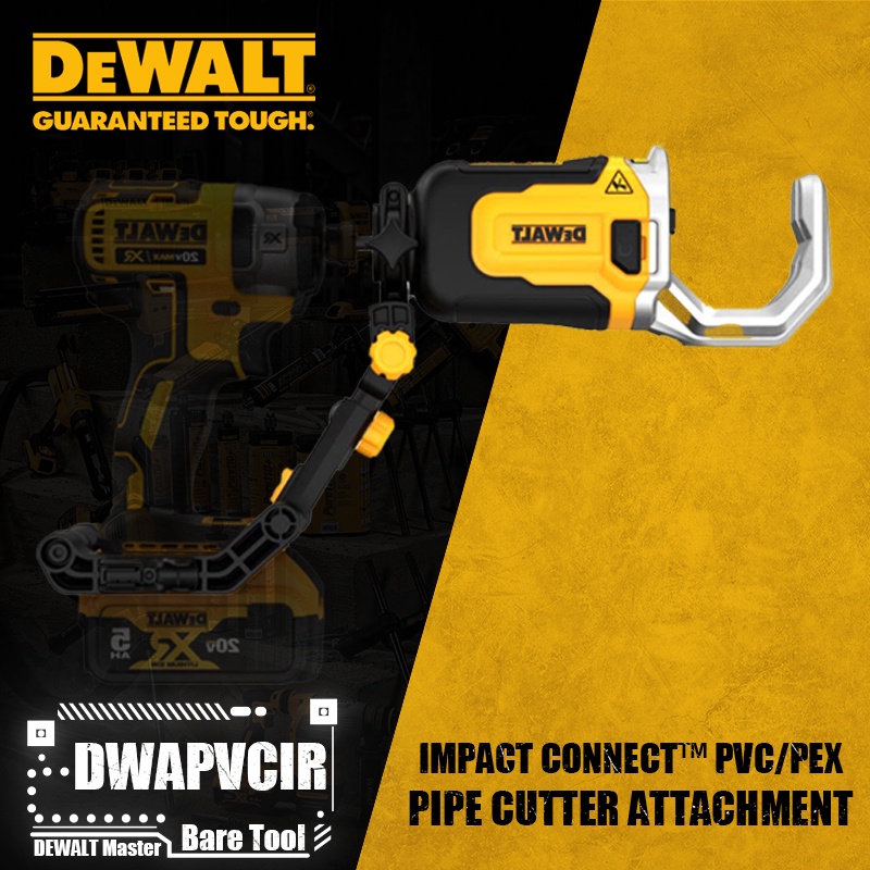 DEWALT DWAPVCIR DWACPRIR IMPACT CONNECT™ PVC/PEX Copper Pipe Cutter
