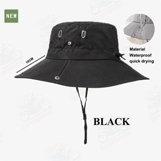 Breathable Outdoor Men Fishing Wide Brim Garden Bucket Hat waway cap for  men Fisherman Hat For Men Summer Hat For Women With Windproof Rope Sun