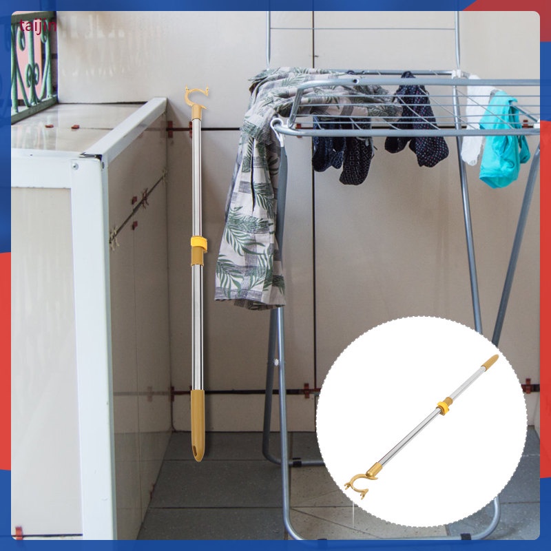 Telescopic Clothes Rail Telescoping Long Reach Stick Garment Pole