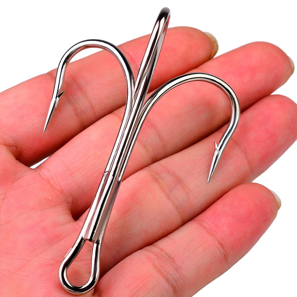 10pcs 4X Strengthen Super Sharp Big ORIGIN Tin Hook 6/0#-10/0# Treble ...