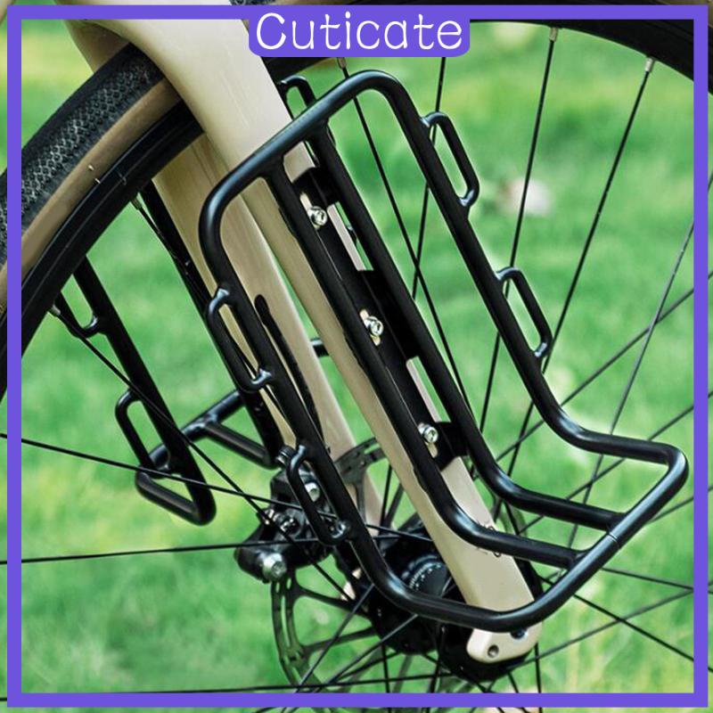 [CUTICATE] Bike Front Rack Carrier Front Fork Rack for Road Bike Trip