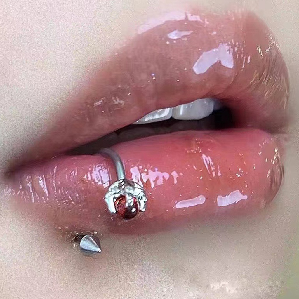 1Pc Fashion Titanium Steel Women Body Piercing C-shaped Lip Ring Jewelry  Creative Design | Shopee Philippines