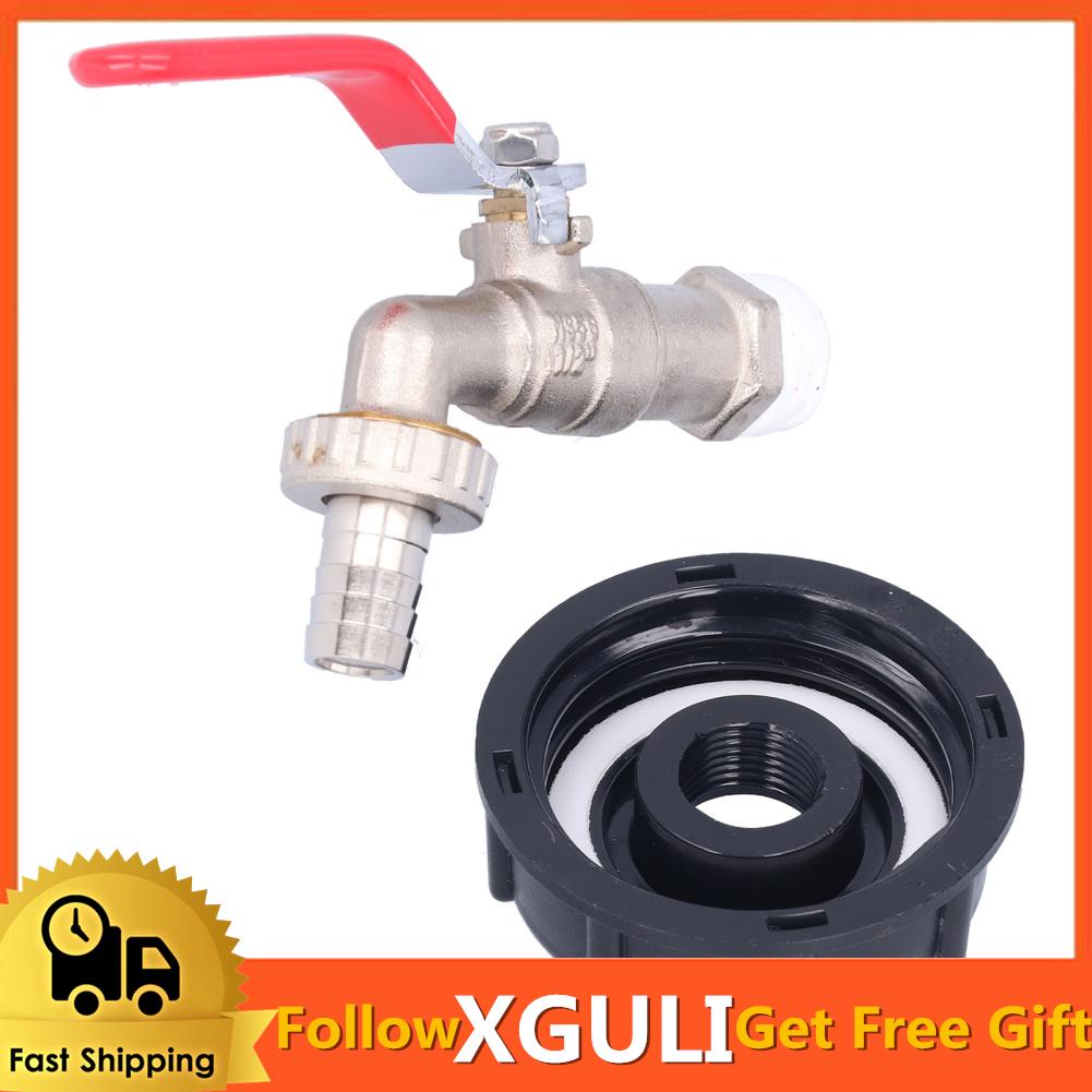 Xguli IBC Tank Tap Adapter Standard Sizes Coarse Thread Taps Connector G1/2 Replacement Valve
