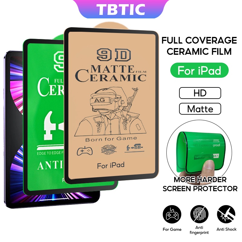 TBTIC Matte Ceramic Scratch Proof Screen Protector For iPad10th Pro 11 ...