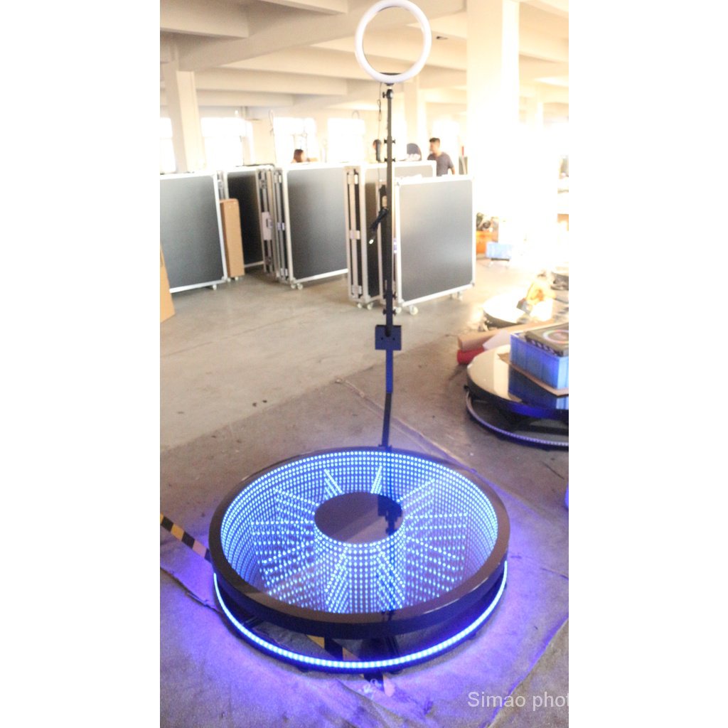 booth 360 magic mirror led glass platform new hybrid infinity led glass ...