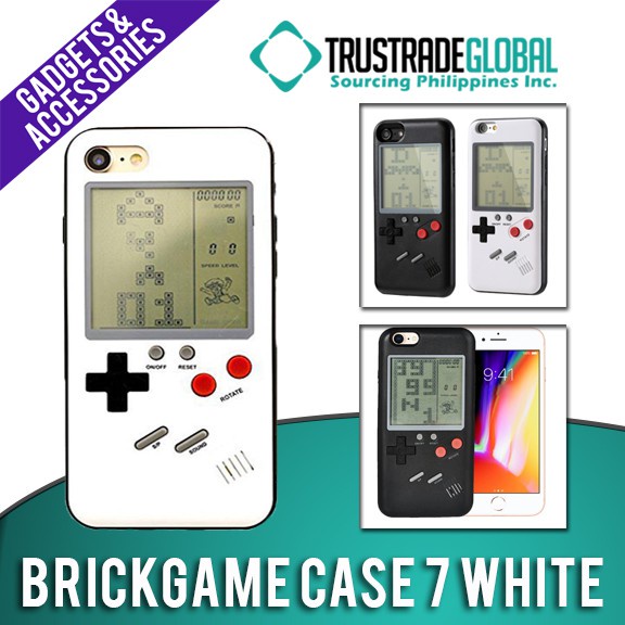 Mobile Retro Brick Game Phone Case for iPhone Casual Puzzle Game