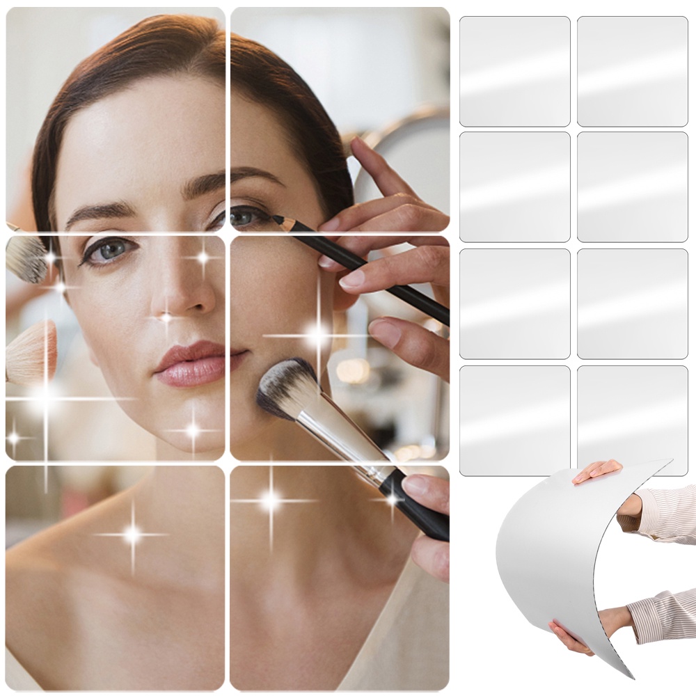 20/30cm 3D Acrylic Mirror Stickers/Flexible Thicken2mm Selfadhesive