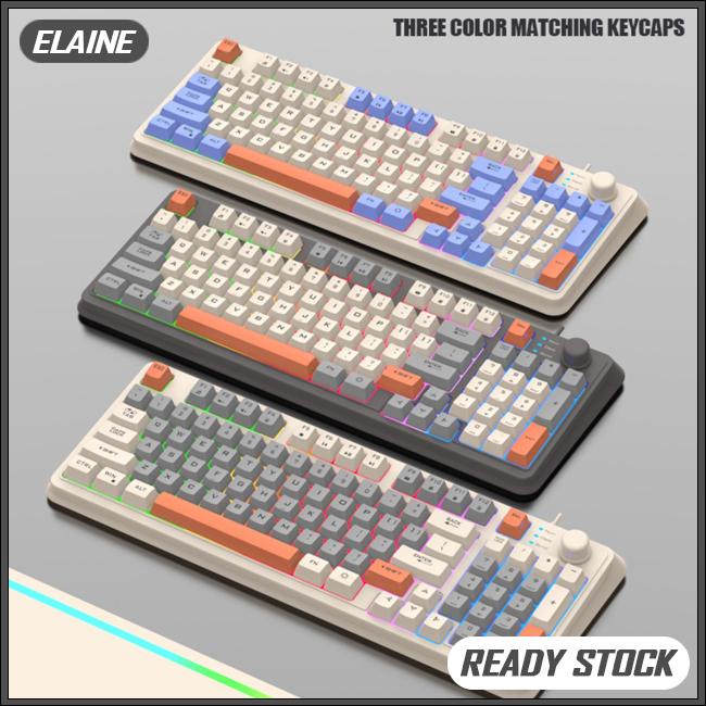 Elaine K82 Mechanical Keyboard Wired Compact PC Keyboard With Number ...