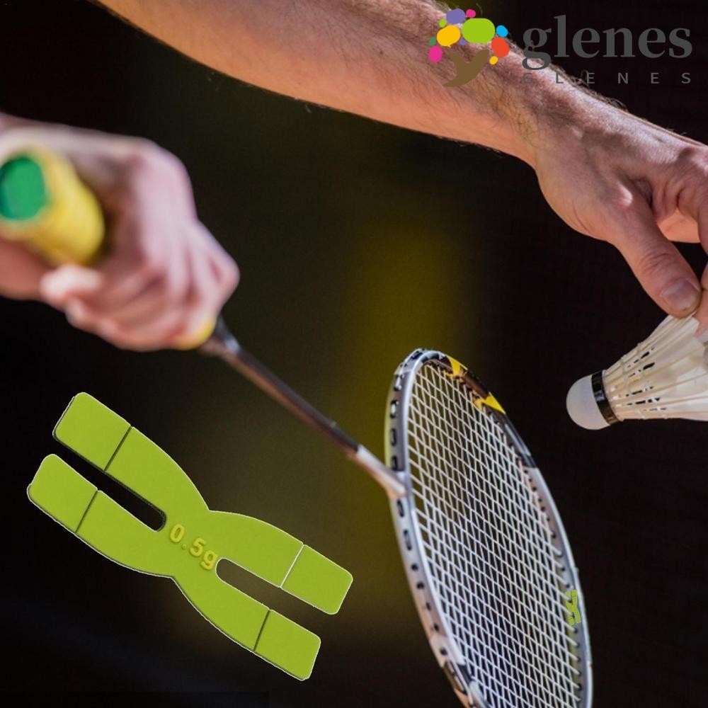 GLENES 0.5g Racket Head Strips, Easy Installation Hshaped Tennis Lead Tape, 0.5g Silicone