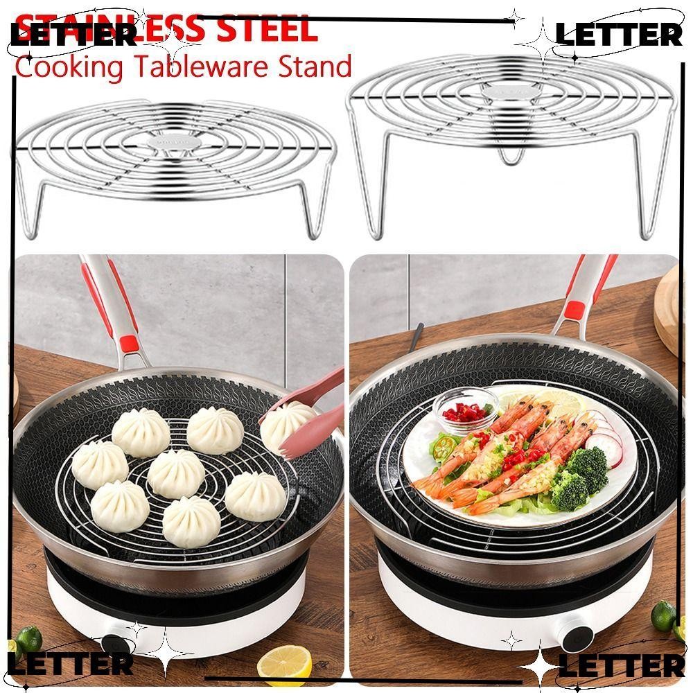 LET Steamer Shelf, 304 Stainless Steel Tray Stand Steamer Rack, Durable ...