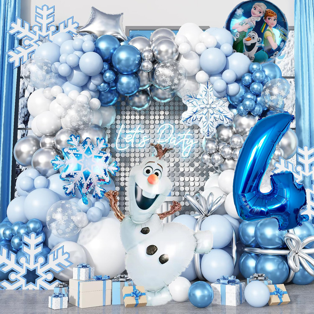 Frozen Snowflake theme Balloon birthday Set Party need Decor for Baby ...