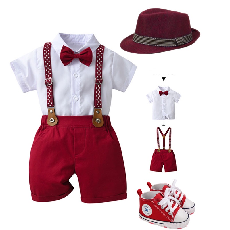 Formal Attire Baptismal Clothes for Baby Boy 1-4year Old Summer White ...