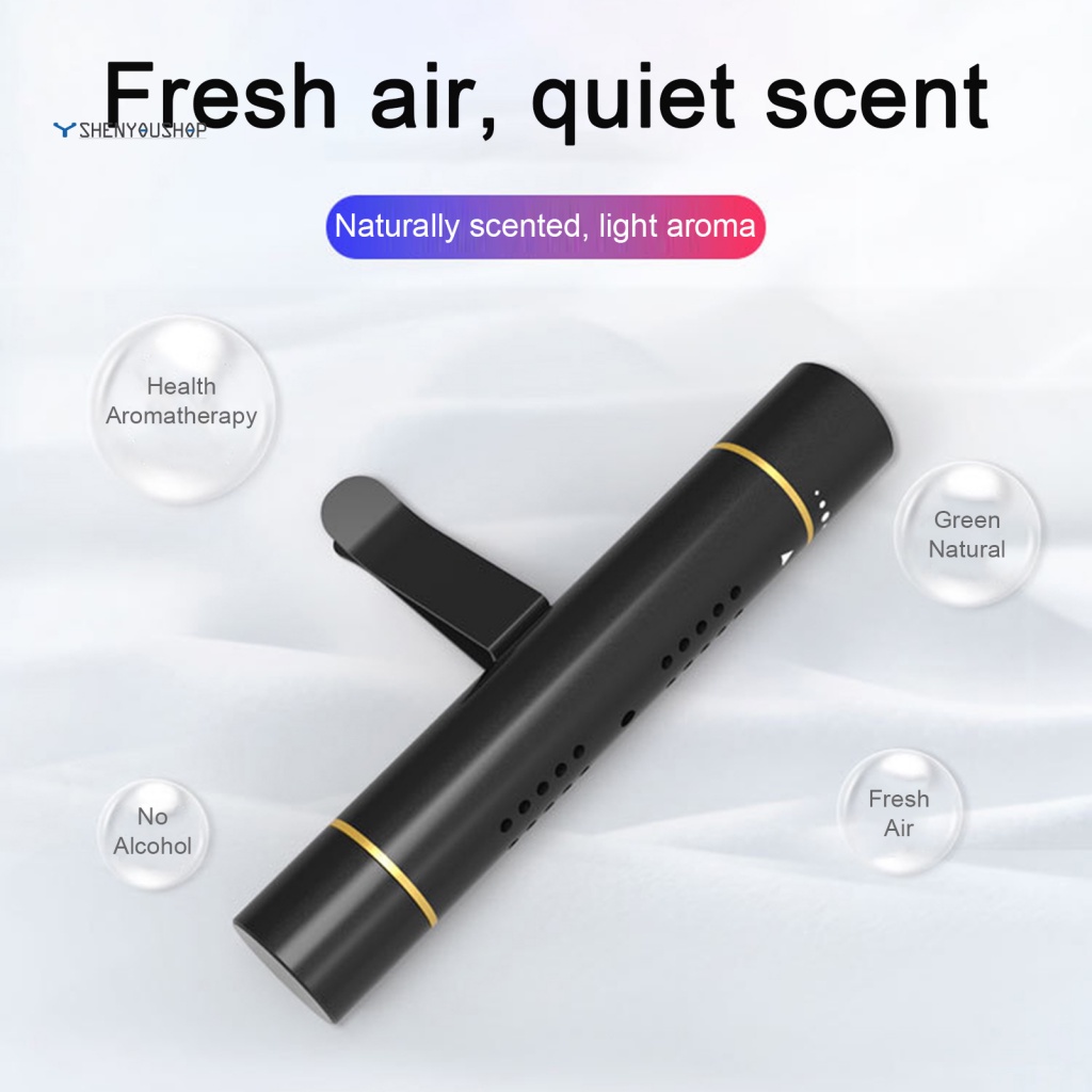 SYS* Car Aromatherapy Stick Even Evaporation Car Air Freshener Car Metal Diffuser Vent Clip with